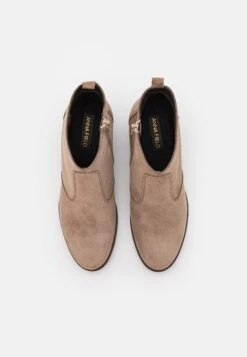 Leather - Cowboy-/Bikerlaarsjes - Taupe -Anna Field 31439f38e4674f7495916fa4d253a286