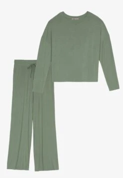Anna Field Wide Leg - Pyjama - Khaki 11 Anna Field Wide Leg - Pyjama - Khaki -Anna Field 56399edf15f94c88bb3bebf375bcf274