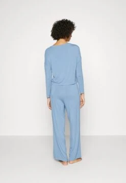 Anna Field Wide Leg - Pyjama - Blue 8 Anna Field Wide Leg - Pyjama - Blue -Anna Field 5d7dd1a4a7674b16b3ab1f88886fbe54