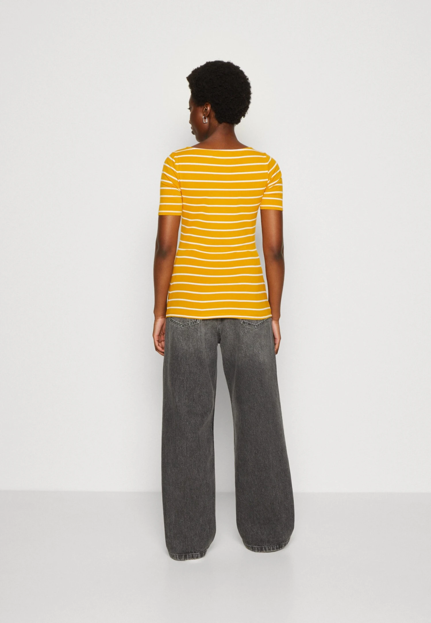 Anna Field T-Shirt Print - Dark Yellow/White 3 Anna Field T-Shirt Print - Dark Yellow/White - Afbeelding 3