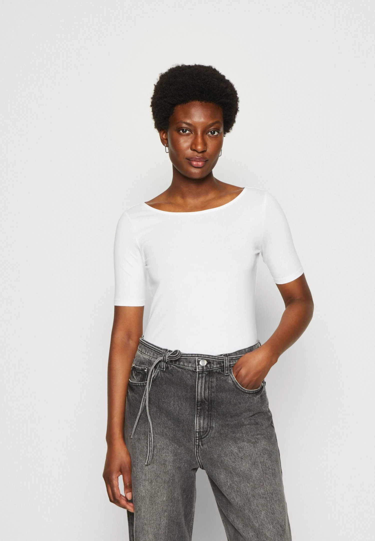 Anna Field T-Shirt Print - Dark Yellow/White 4 Anna Field T-Shirt Print - Dark Yellow/White - Afbeelding 4