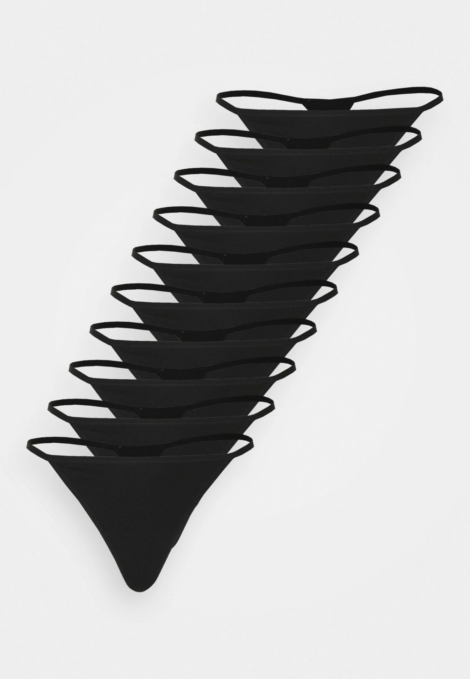 Anna Field Cody 10Pp Cotton Thong - String - Black 4 Anna Field Cody 10Pp Cotton Thong - String - Black - Afbeelding 4