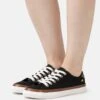 Wide Fit - Sneakers Laag - Black