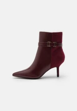 Anna Field 57 Anna Field Enkellaarsjes Met Hoge Hak - Bordeaux