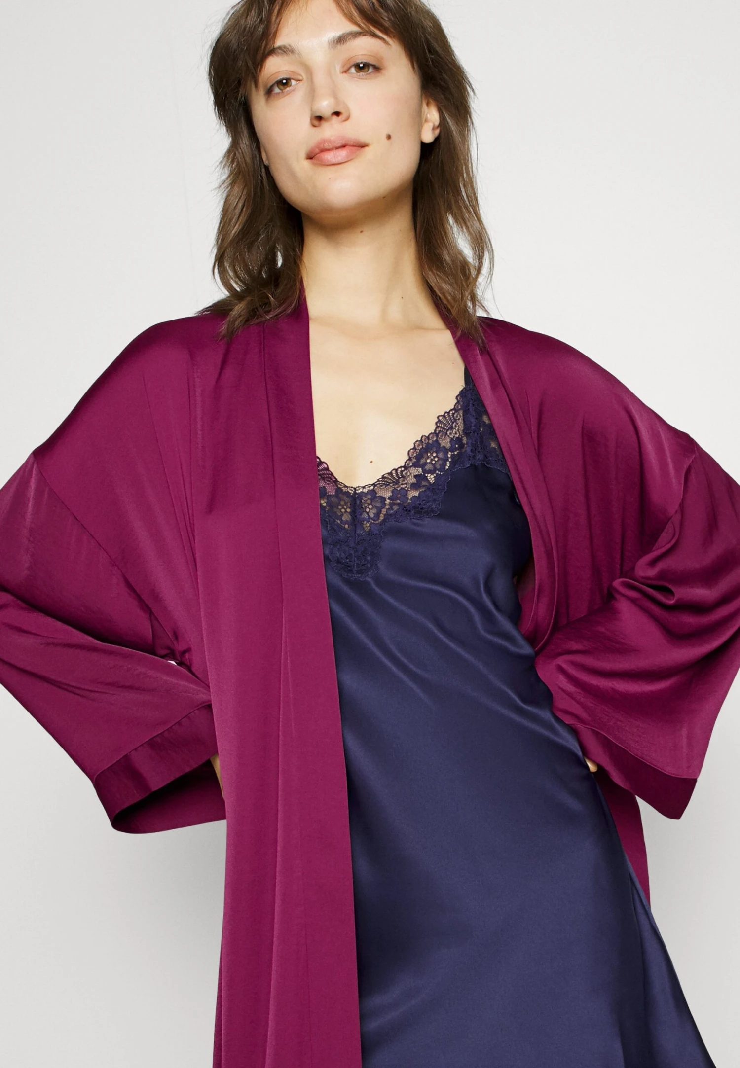 Anna Field Bridal Dressing Gown - Badjas - Purple 1 Anna Field Bridal Dressing Gown - Badjas - Purple