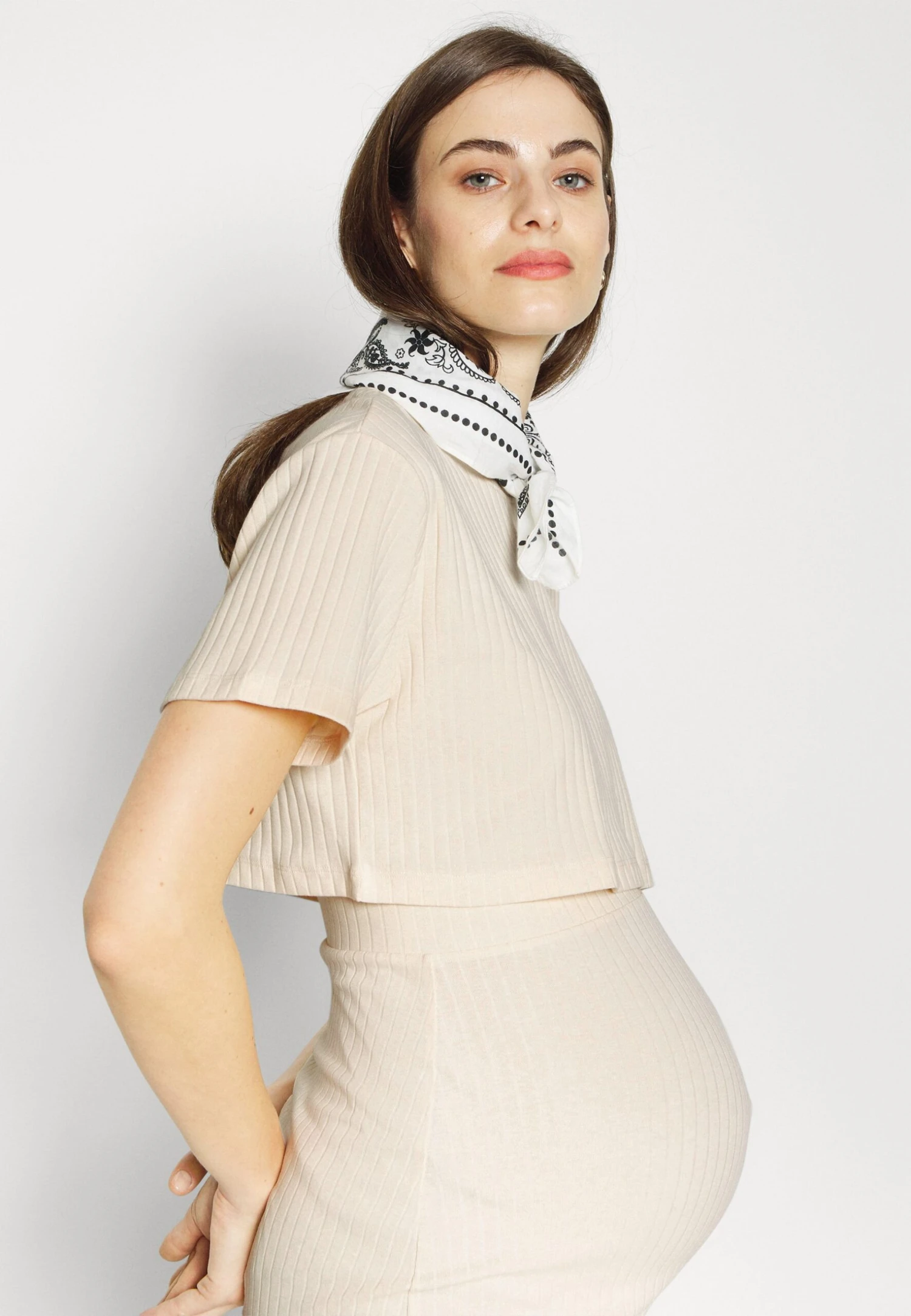 Top Skirt Set - Kokerrok - 003 - Off-White 4 Top Skirt Set - Kokerrok - 003 - Off-White - Afbeelding 4