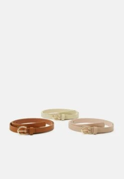Anna Field 3 Pack - Riem - Cognac/Beige/Pink