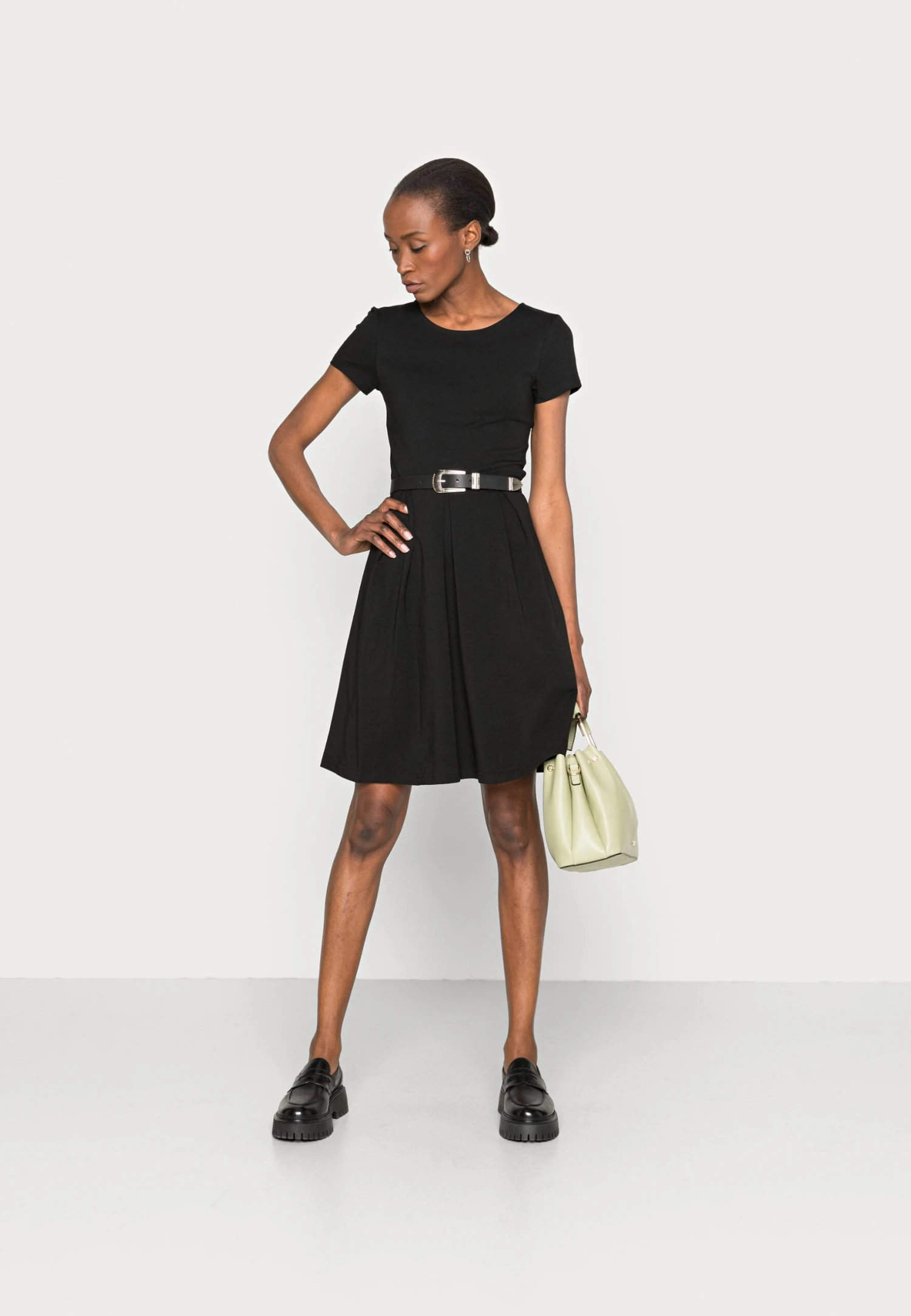 Anna Field Jerseyjurk - Black 2 Anna Field Jerseyjurk - Black - Afbeelding 2