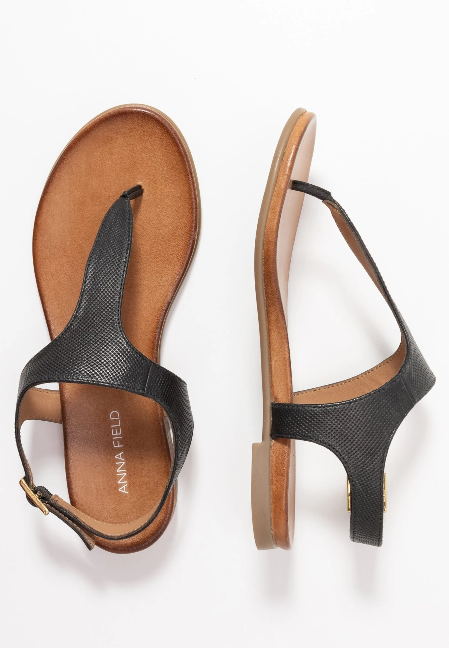 Anna Field Leather - Teensandalen - Black 4 Anna Field Leather - Teensandalen - Black - Afbeelding 4